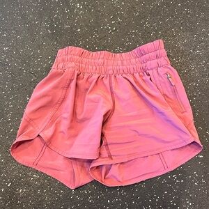 Lululemon Athletica mauve tracker shorts!